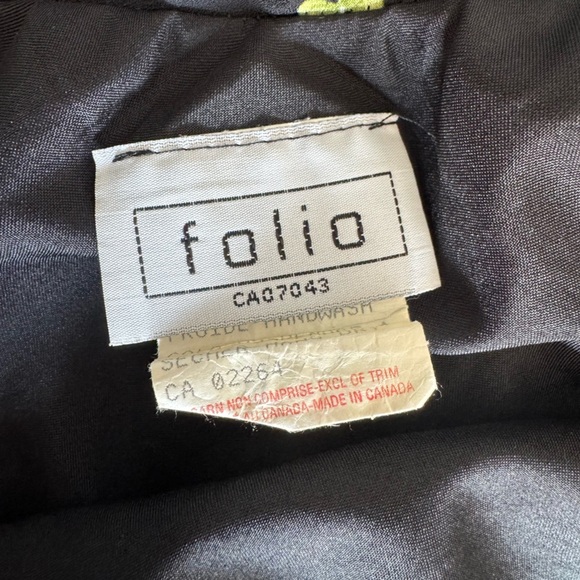 Adorable True Vintage Black Floral Midi Skirt - Picture 5 of 7